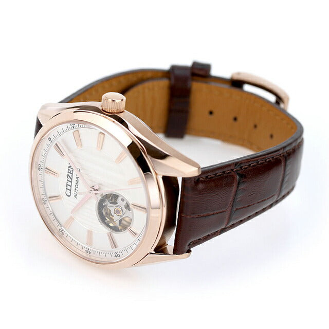 Citizen NH9112-19A Men’s Automatic Mechanical Rose Gold Tone Beige Dial Watch