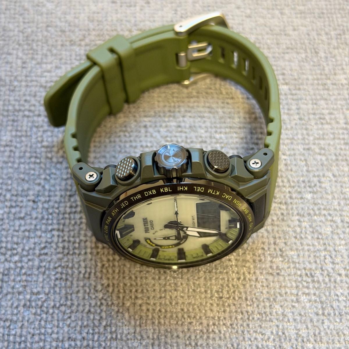 CASIO PRO TREK PRW 61LD 3JF Radio Solar Full Luminous Dial Watch Triple
