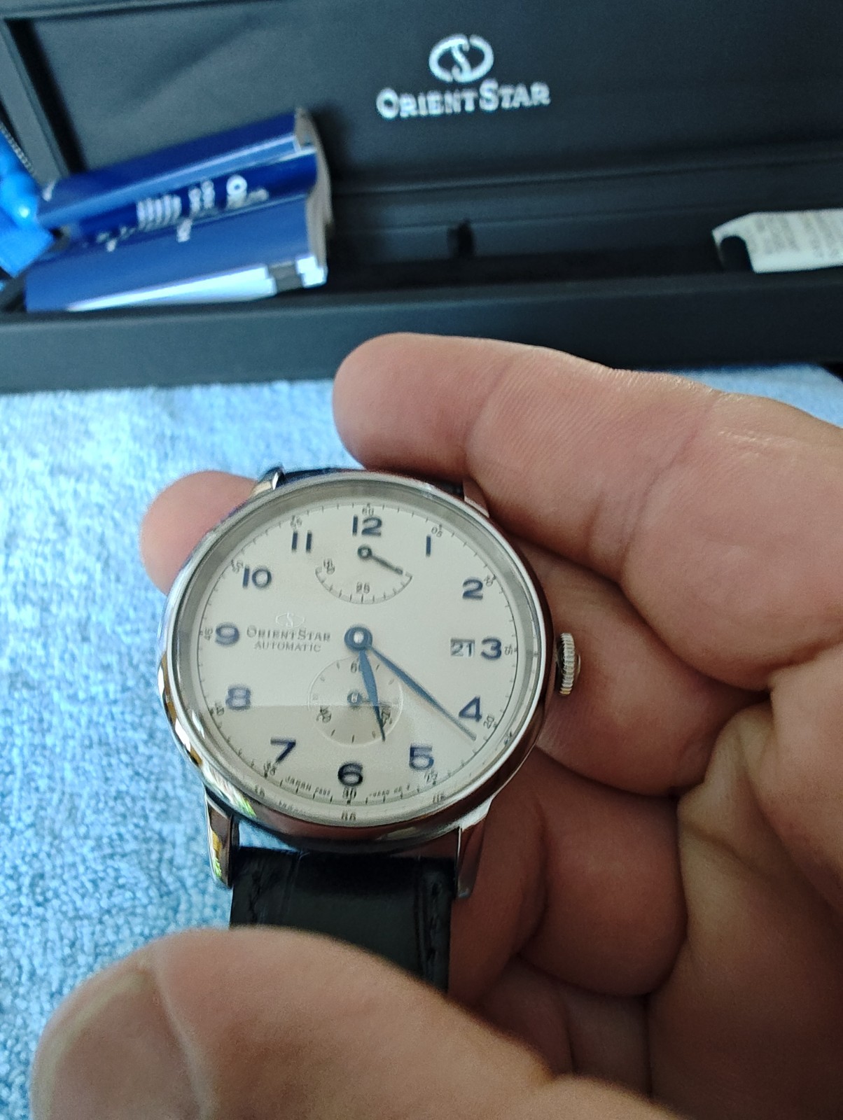 Orient Star Automatic Power Reserve Small Seconds Japan Full Set Box Papers
