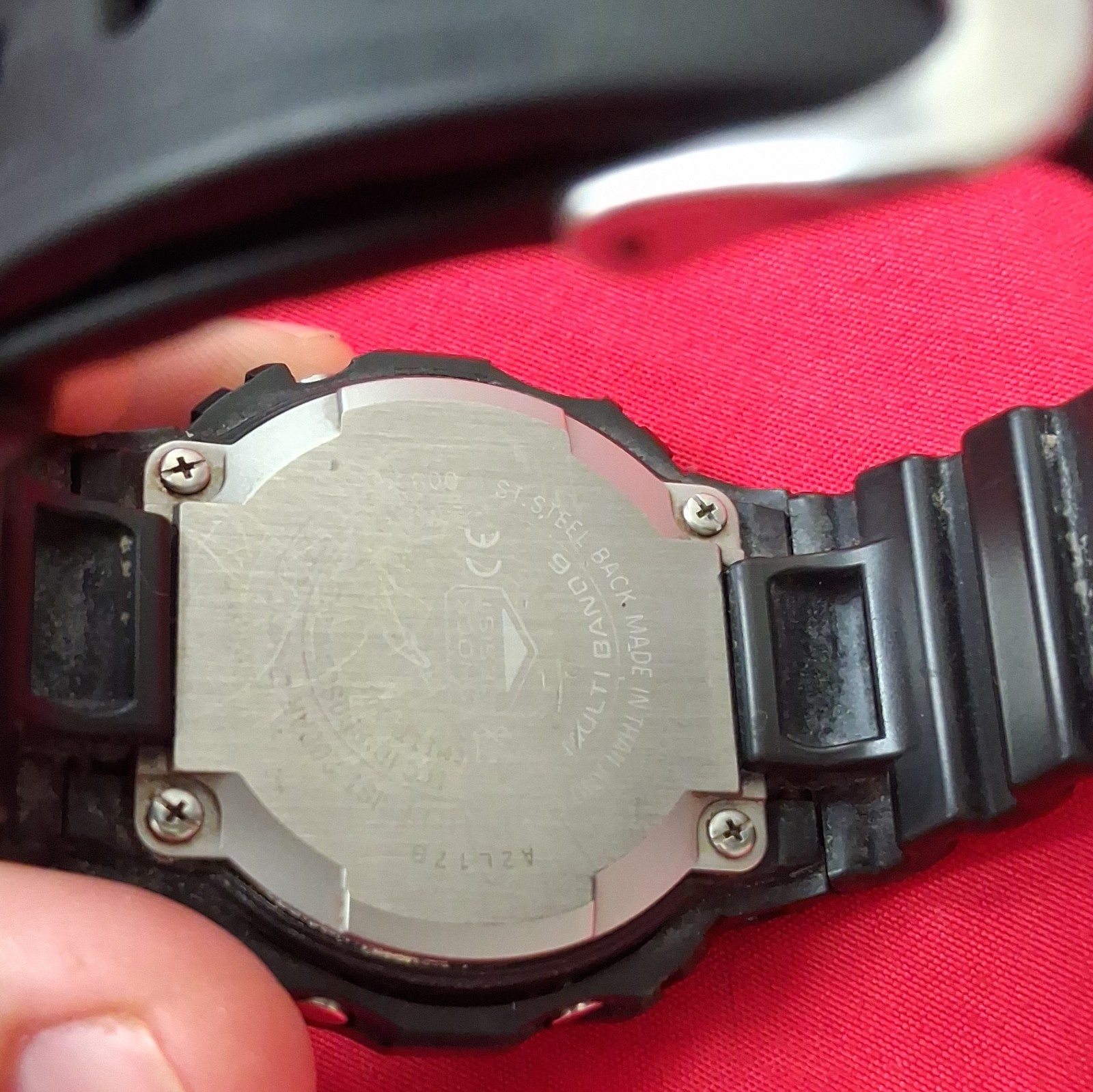 CASIO G-SHOCK Black & Red GW-B5600AR-1 Solar Radio Men’s Watch used in Box
