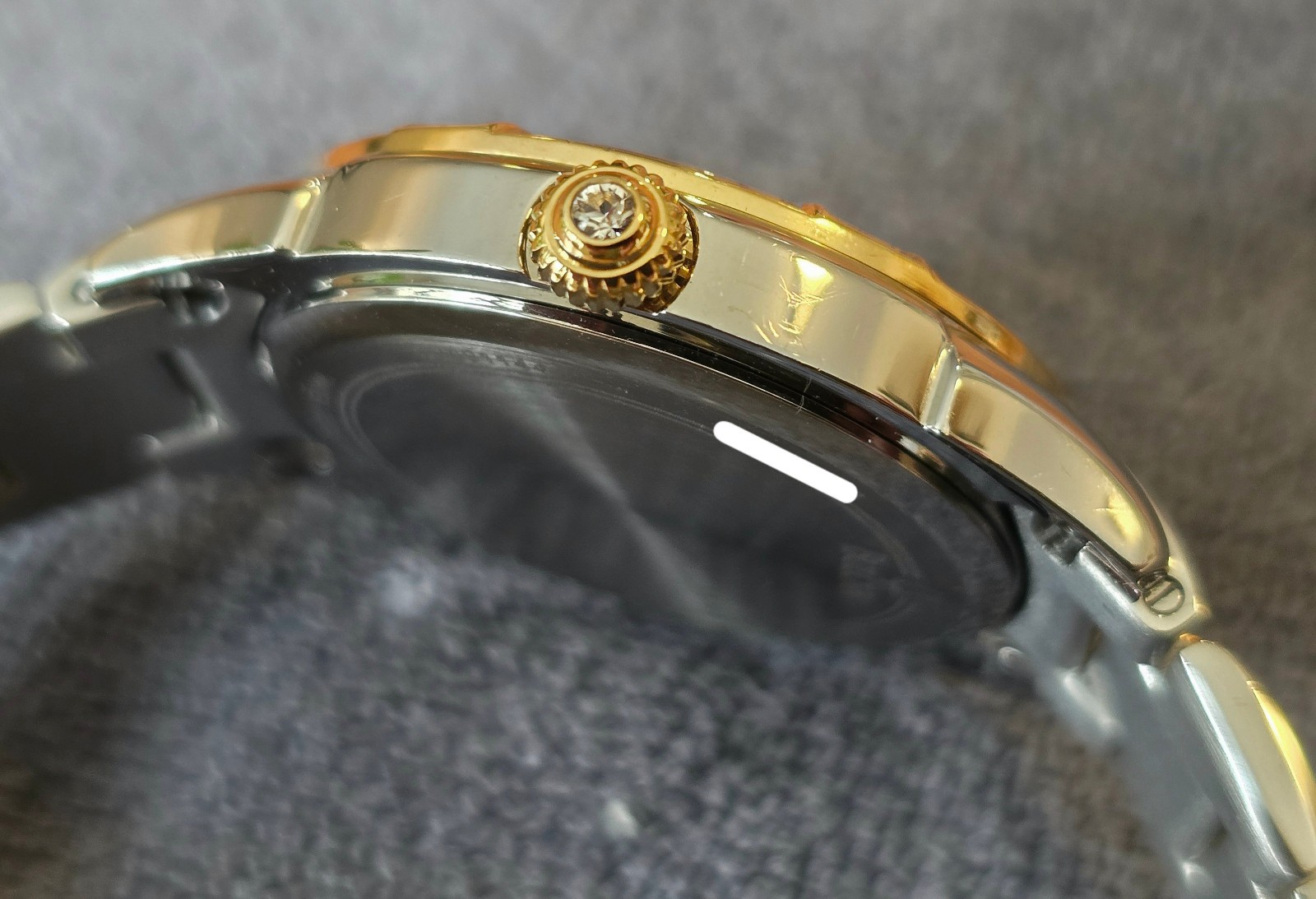 Bulova Women’s Watch, Mother of Pearl, Crystals, Two-Tone, 33 mm, 98L181