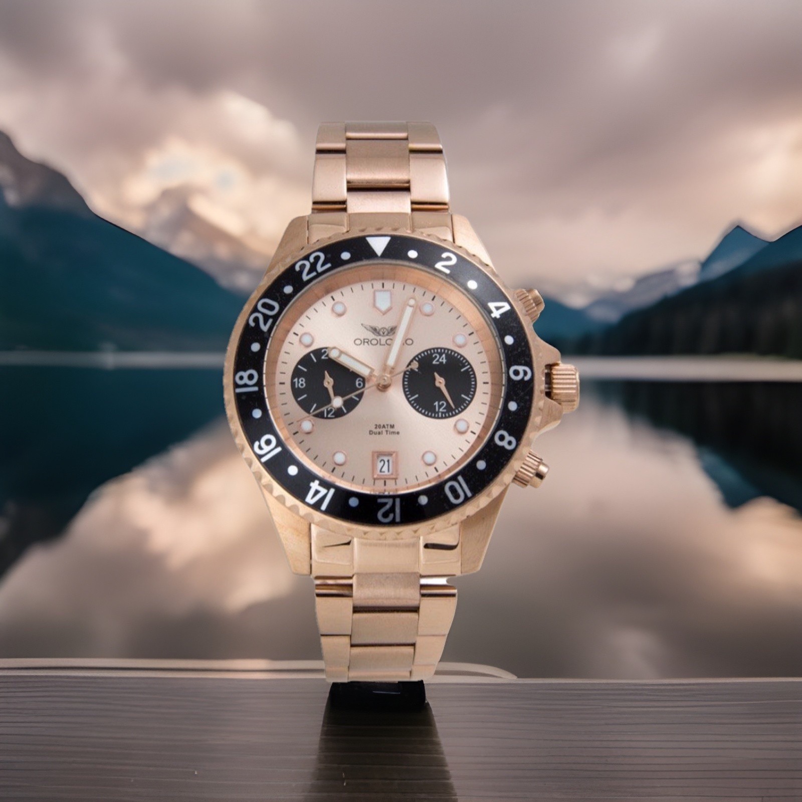 Orologio Mezzo Men’s Dual Time Watch