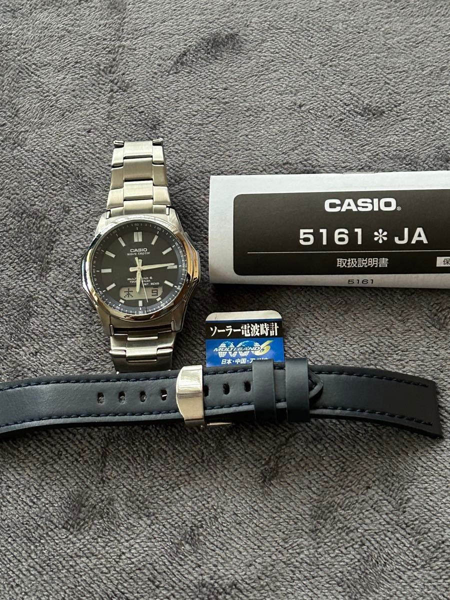 CASIO Wave Ceptor WVA-M630D-2AJF Solar Radio Watch Used