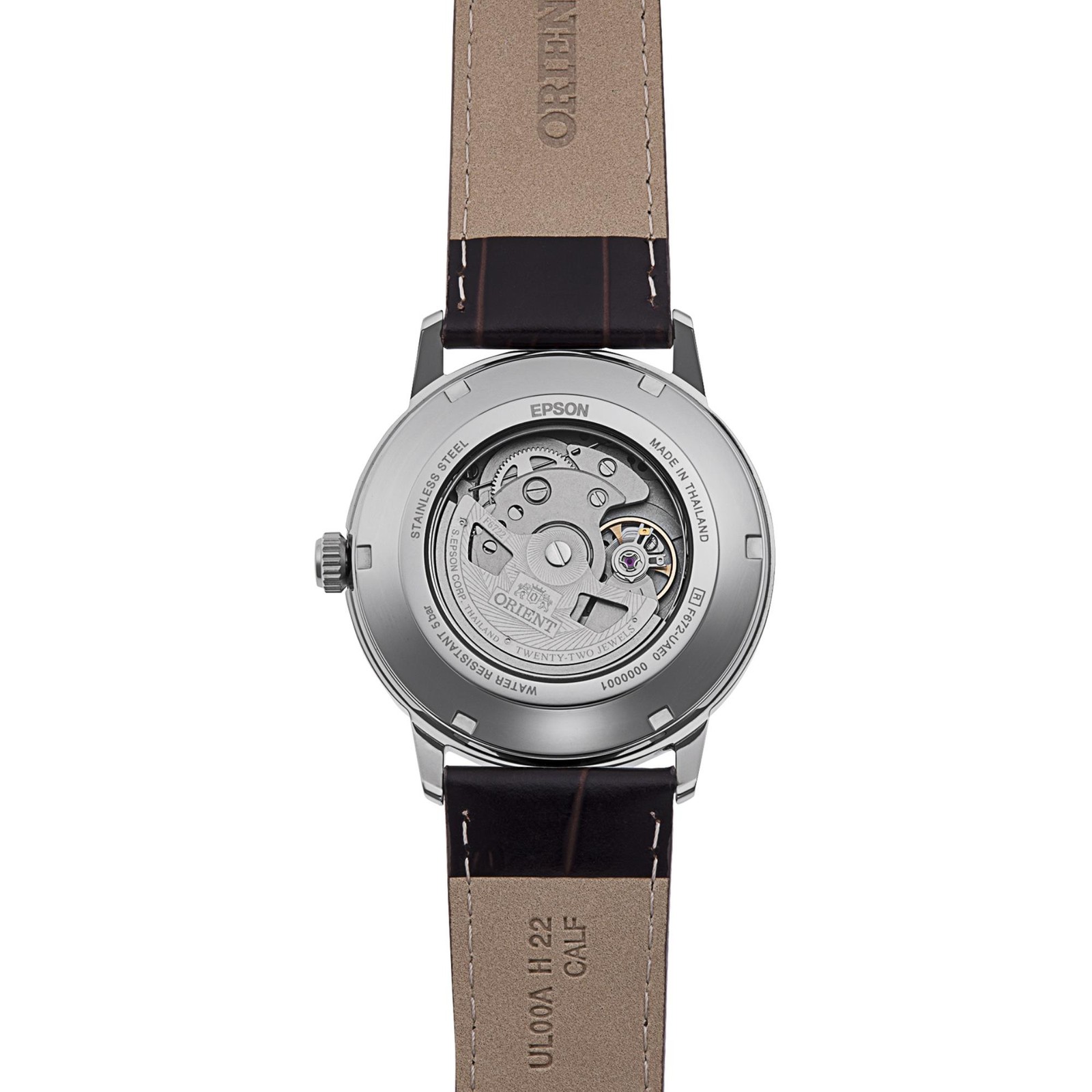Orient Contemporary Men’s Watch RA-AC0F17Y30B 42mm AC0F Brown Dial Leather 50M