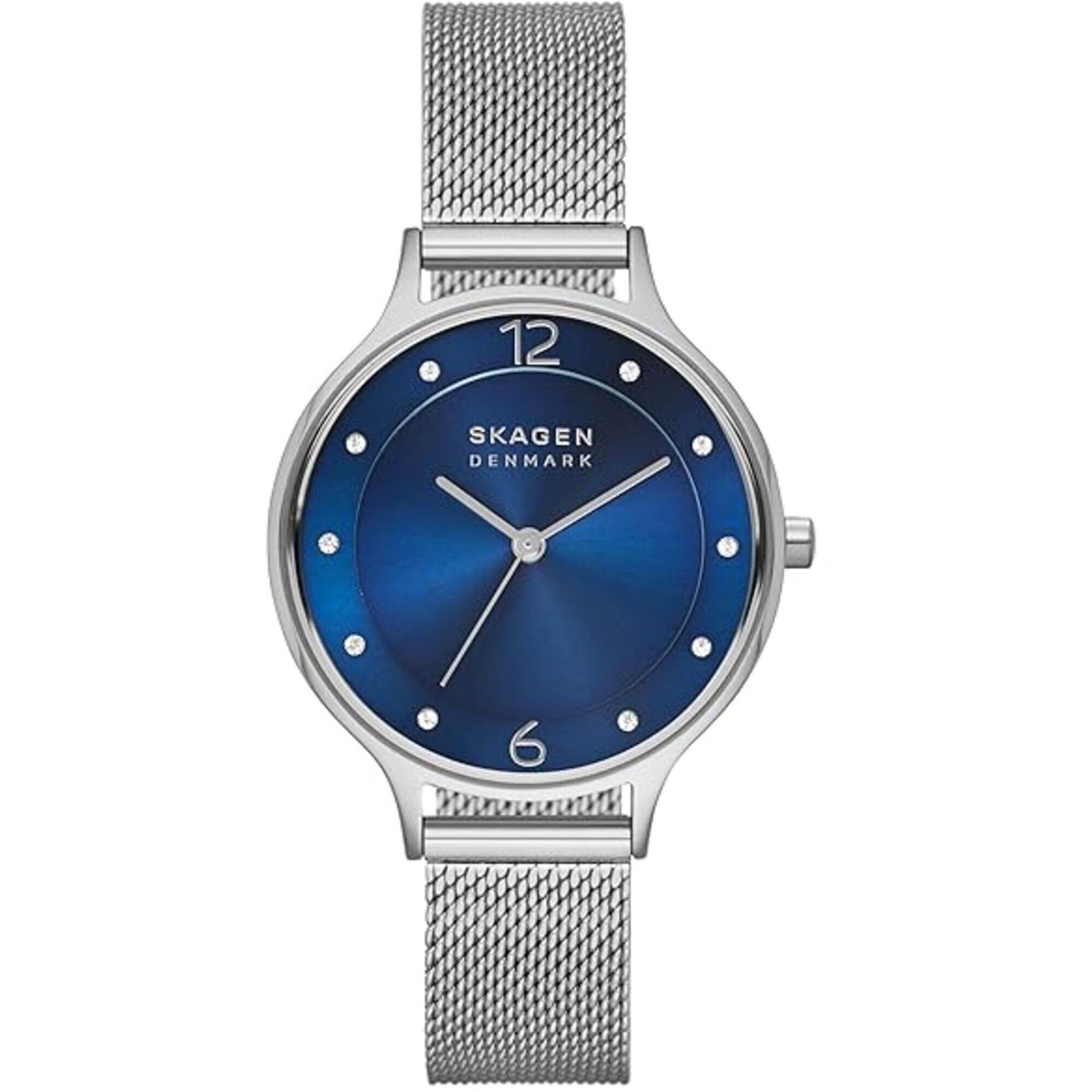 Skagen Women’s Watch Anita Lille Deep Ocean Dial Silver Steel Bracelet SKW2307