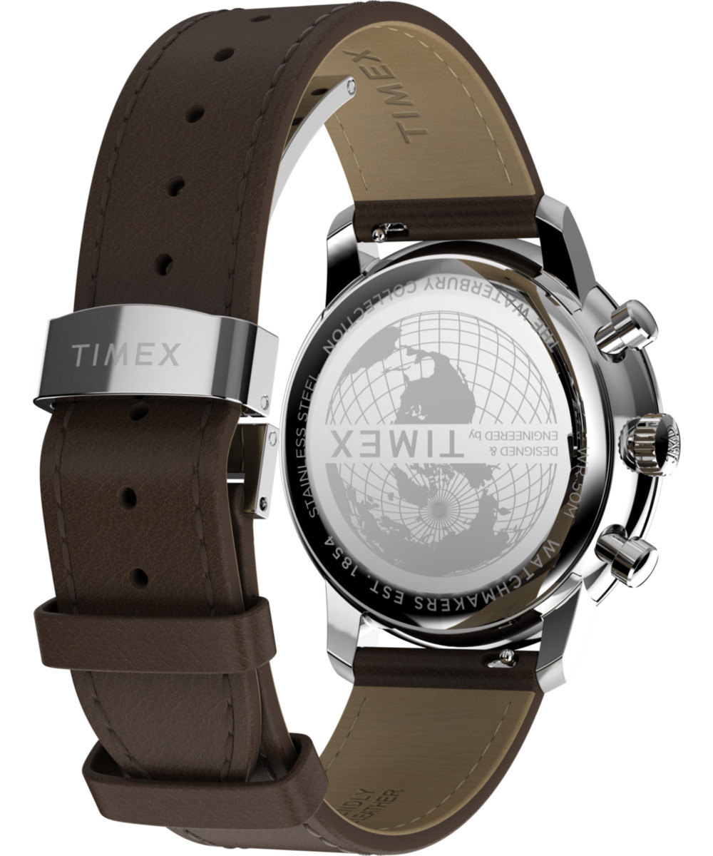 Timex Brown Mens Chronograph Watch Waterbury Metropolitan TW2Y23500
