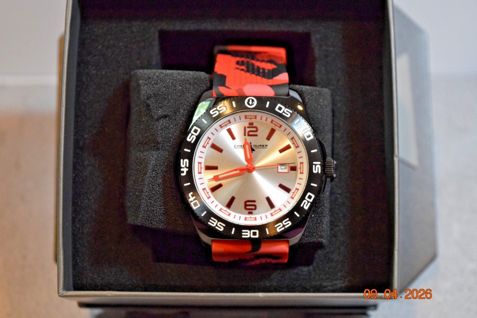 Chase Durer Men’s Watch | 45mm | Camouflage, Red, Black | CDW-0171
