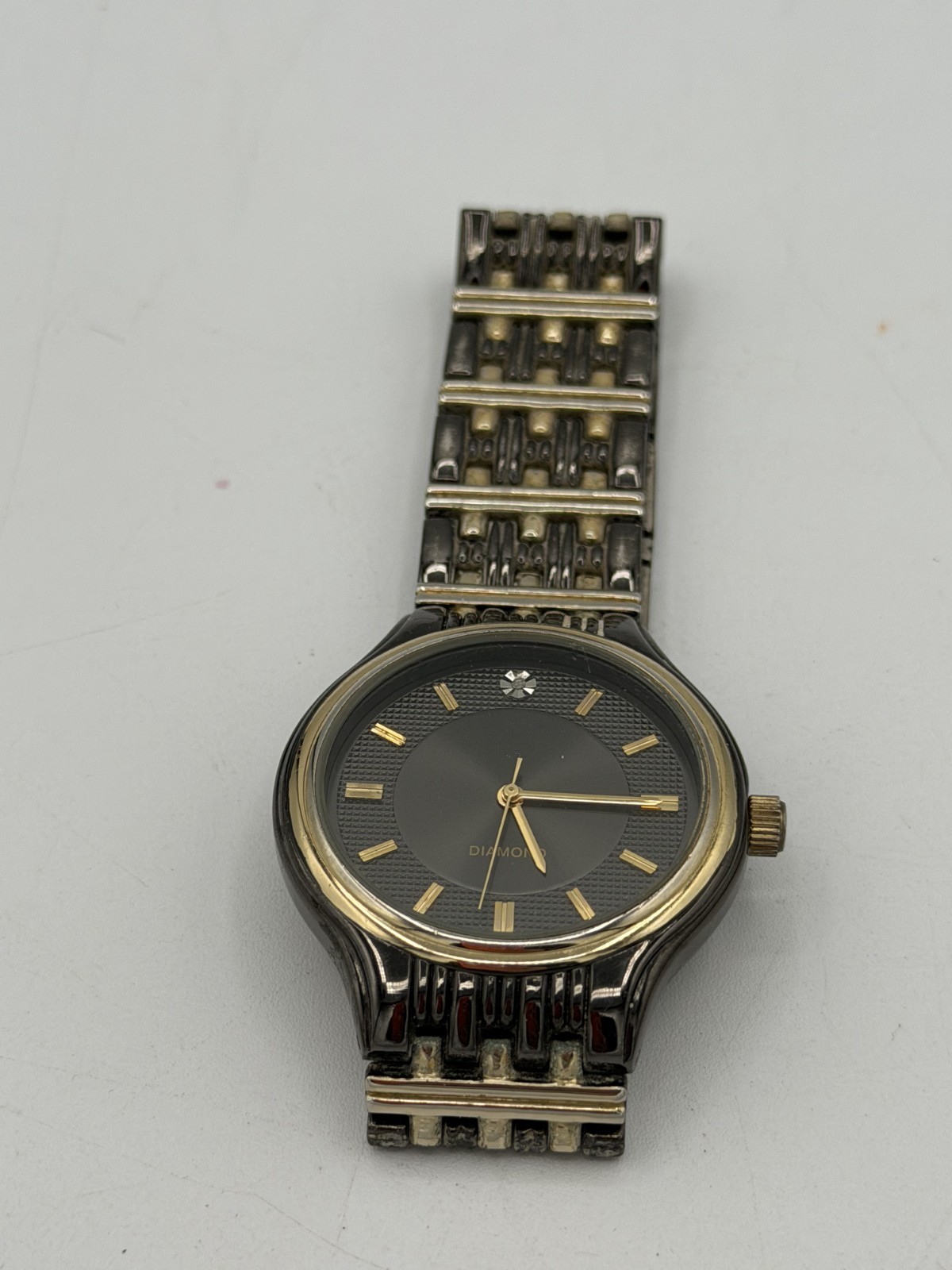 Vintage Allude Men’s Quartz Timepiece With Diamond Accent. Works Great READ DESC