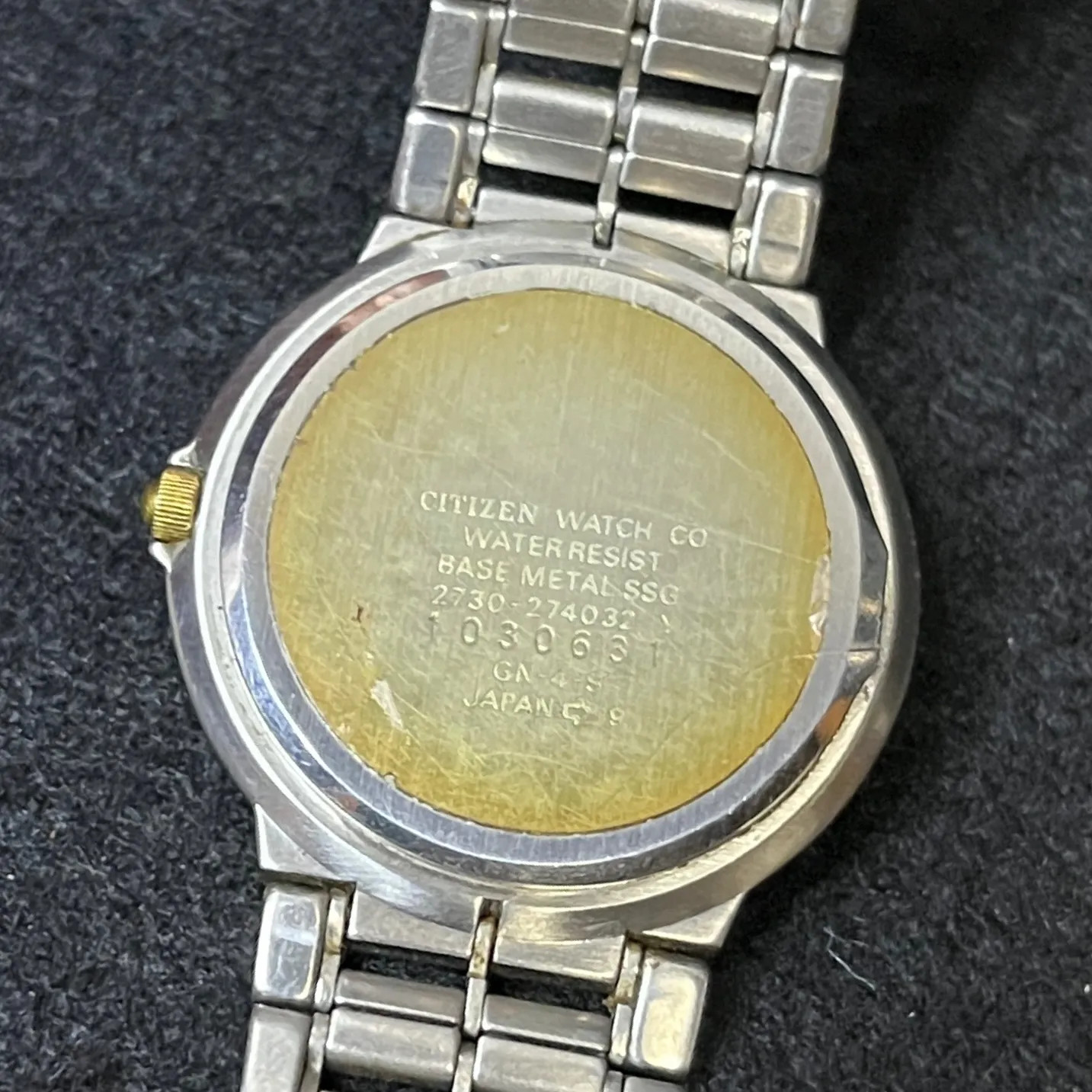 [Working Condition] CITIZEN EXCEED Gold Quartz Watch 2730-274032 – Battery Repla