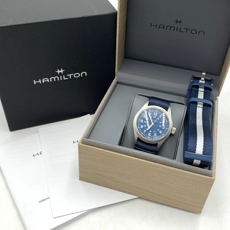 HAMILTON KHAKI FIELD MECHANICAL NAVY H694390 Navy Mechanical Tei Men’s Watch
