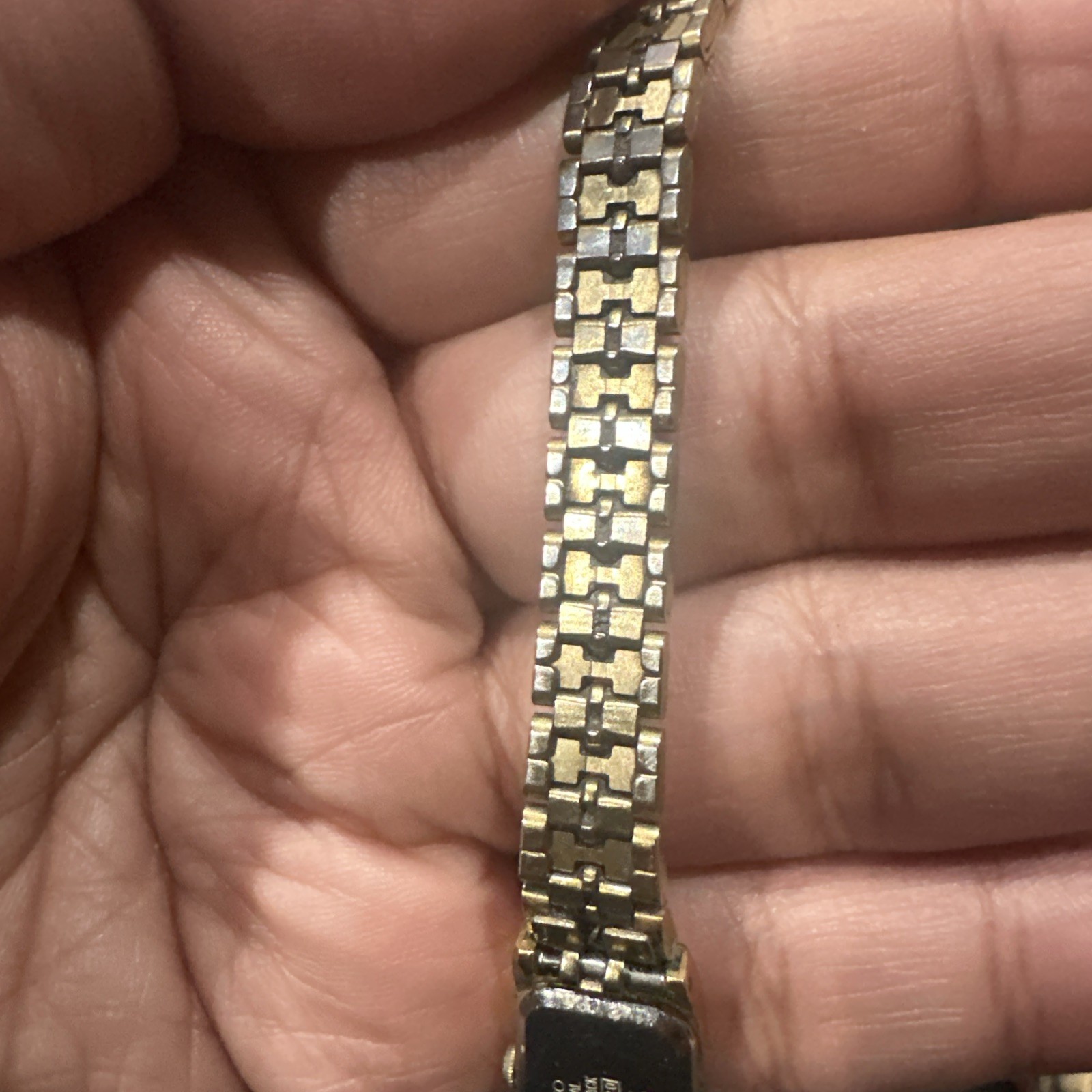 Working Vintage Seiko Women’s 13mm Gold Tone Bracelet Watch 2e20-6500 Fit 6.5in