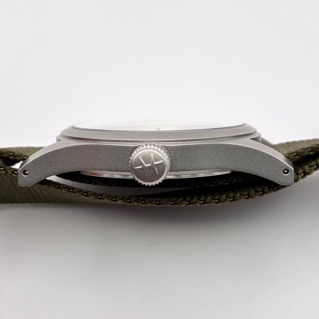 Excellent Hamilton Khaki Field Mechanic H694390 White Manual Winding With Box