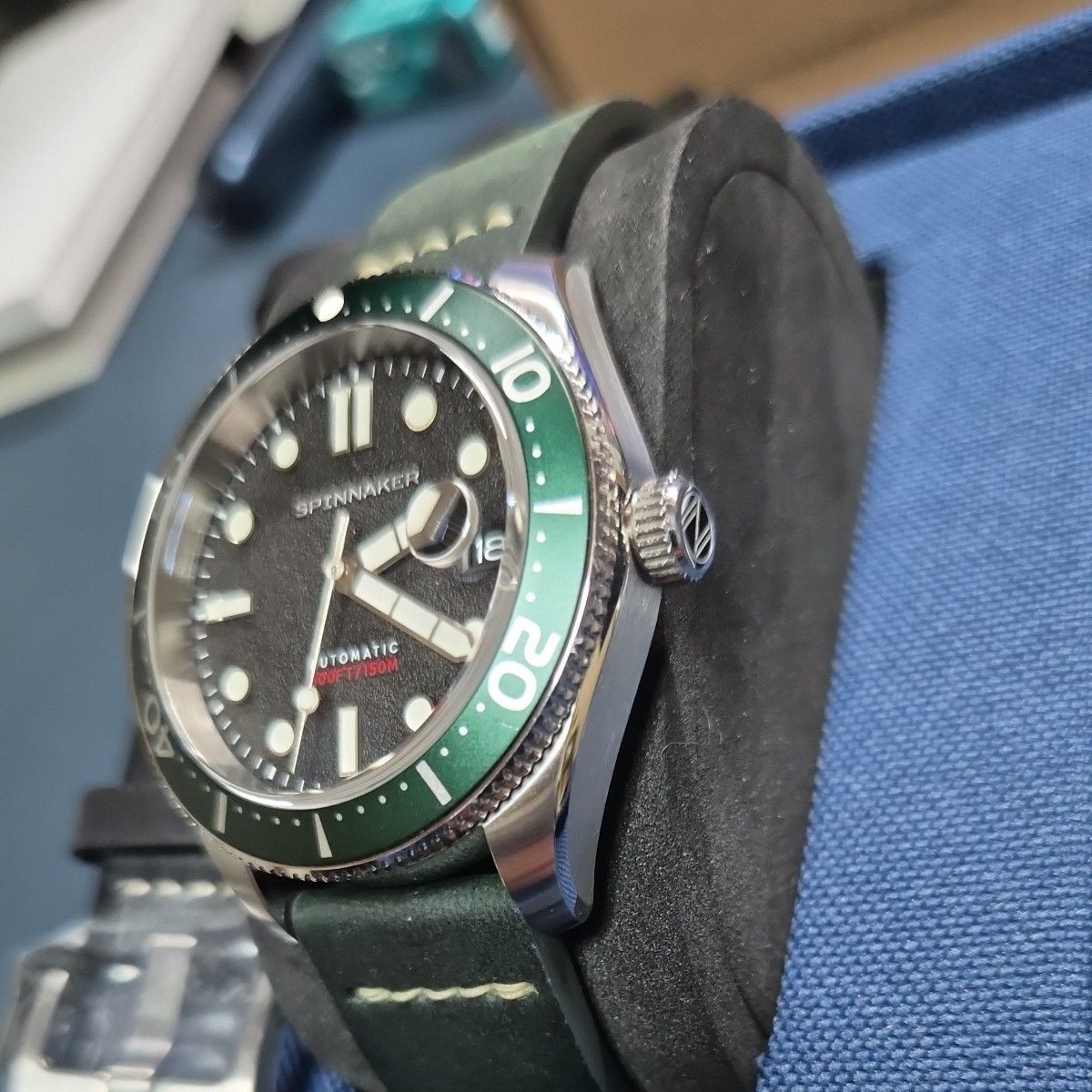 [A3P] Spinnaker Croft Automatic Green Dial Mechanical Divers Men Watch [q2w]
