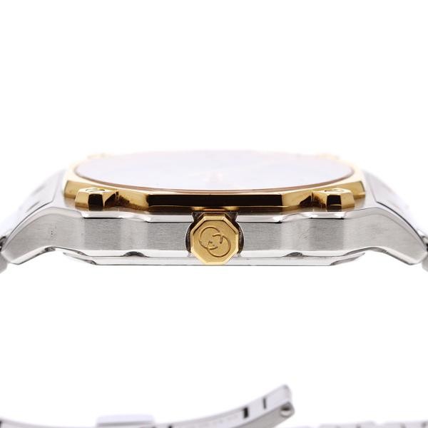 Gucci G-Flat YA166403 36mm SS Beige Dial Automatic Date Watch #C7714