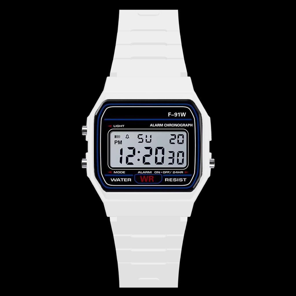 F 91W Classic Digital Resin Strap Watch Stopwatch Chronograph Sport Unisex Men