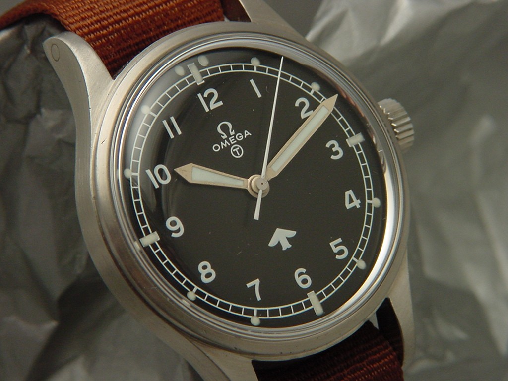 Vtg Omega RAF Broad Arrow Military Watch 6B/542 Nato Strap Ref 2777 Cal 283