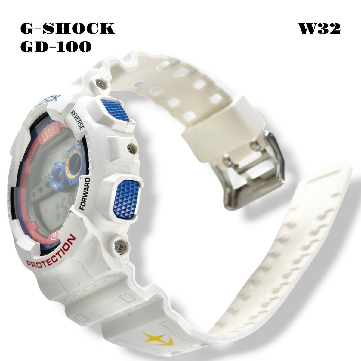 CASIO G-SHOCK GD-100 3263 Gundam Collaboration White Digital Watch Boxed Japan