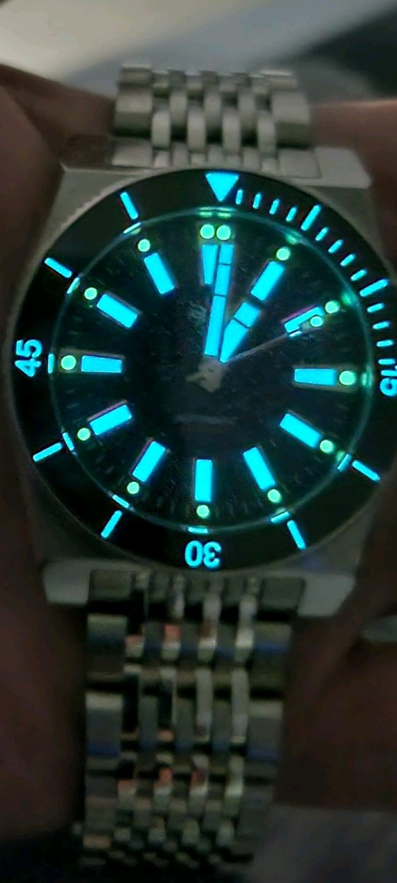PHOIBOS Narwhal 200M Automatic Diver Watch PY061B Dark Blue Aventurine