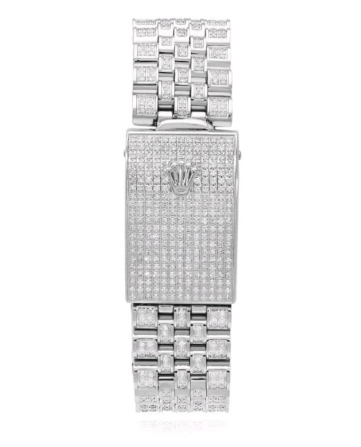 Rolex Datejust Oyster Perpetual Auto Diamond Bezel White Roman Dial Jubilee