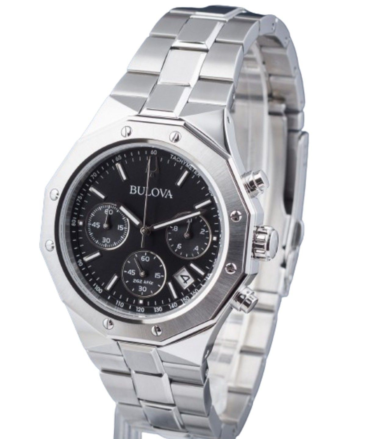 Bulova Precisionist Octagon Classic Chronograph Tachymeter 96B410 Mens Watch