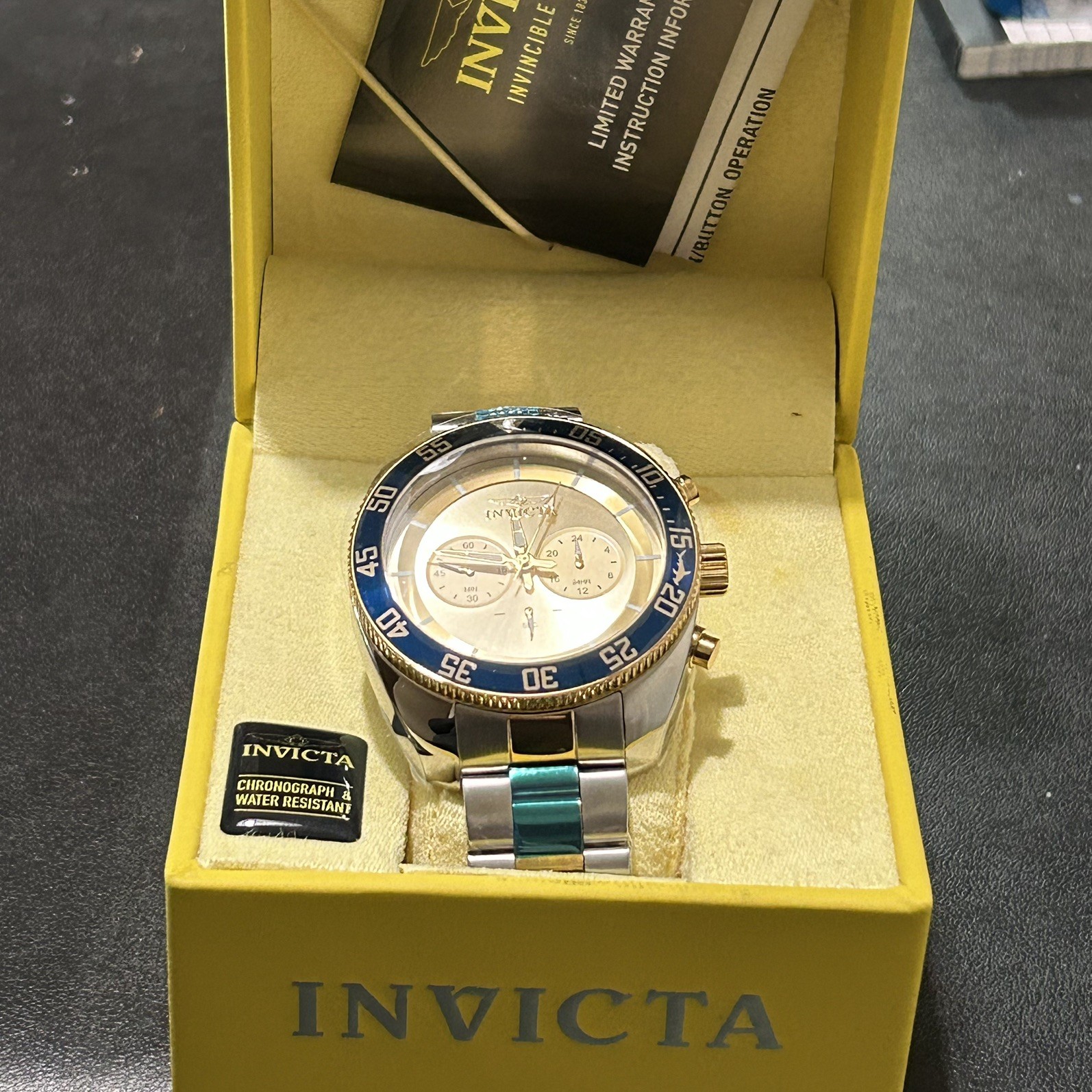 Invicta Men’s 48mm Pro Diver 30057 Quartz Chronograph Stainless Steel Watch NEW