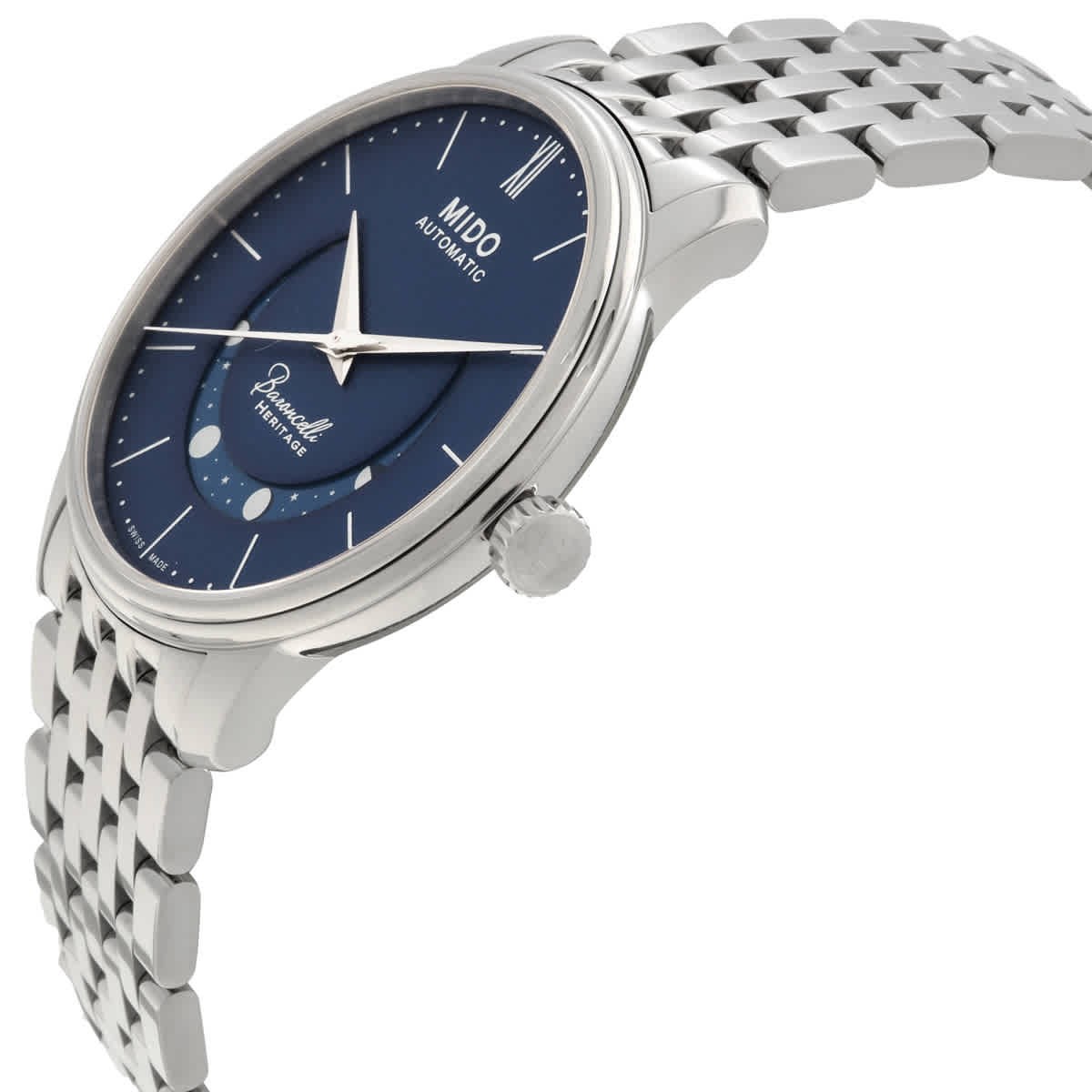Mido Baroncelli Smiling Moon Automatic Blue Dial Men’s Watch M0274071104000