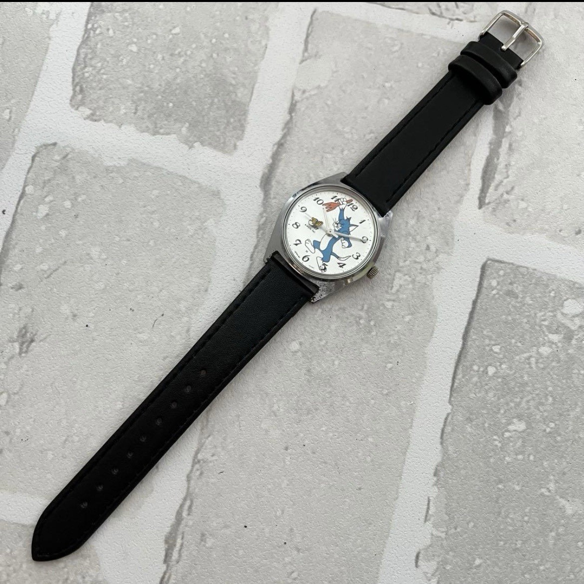 Tom and Jerry Vintage Mechanical Hand-Winding Watch 34.7mm Japan Works