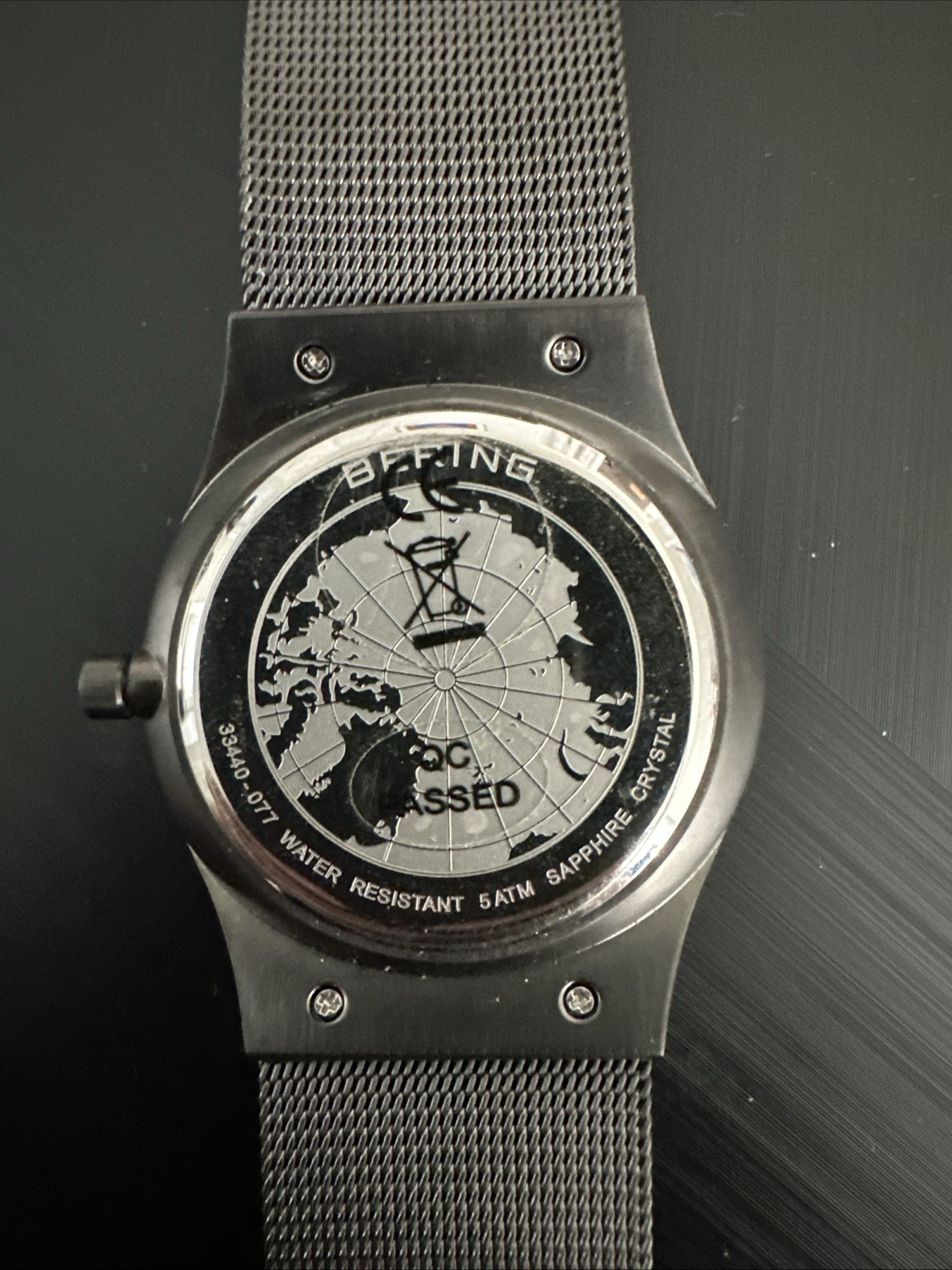 BERING CERAMIC BRUSHED BLACK WATCH Never Worn