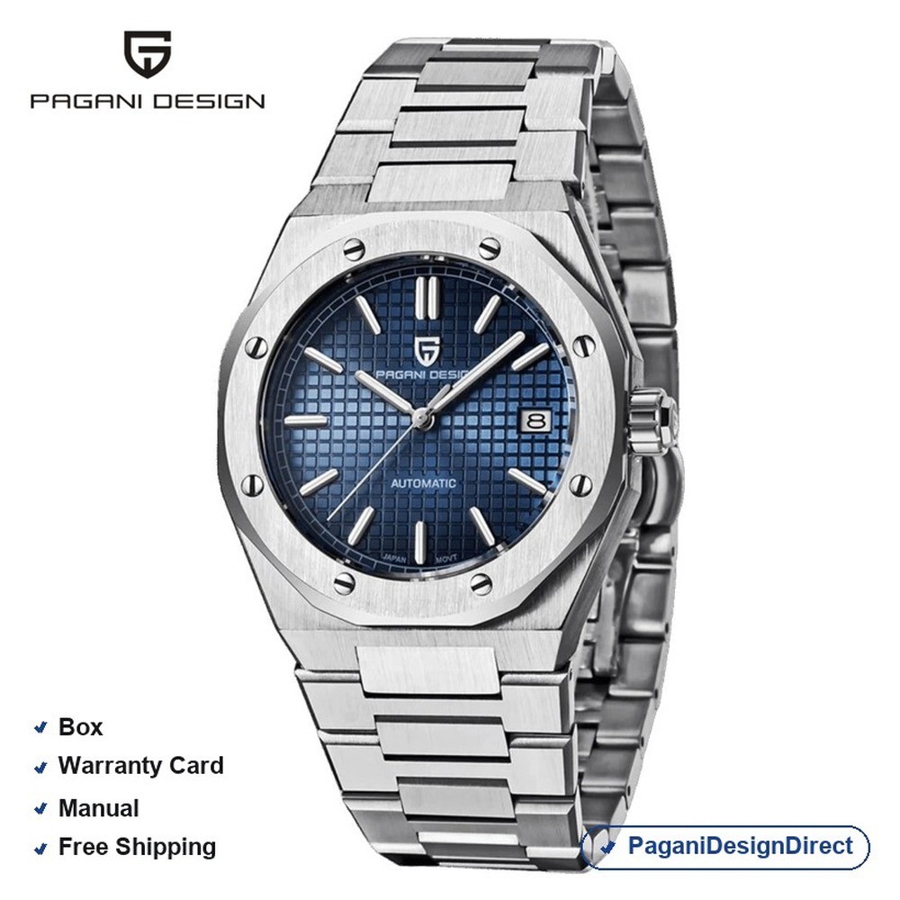 Pagani Design PD-1673 Blue Stainless Steel Automatic Men’s Watch