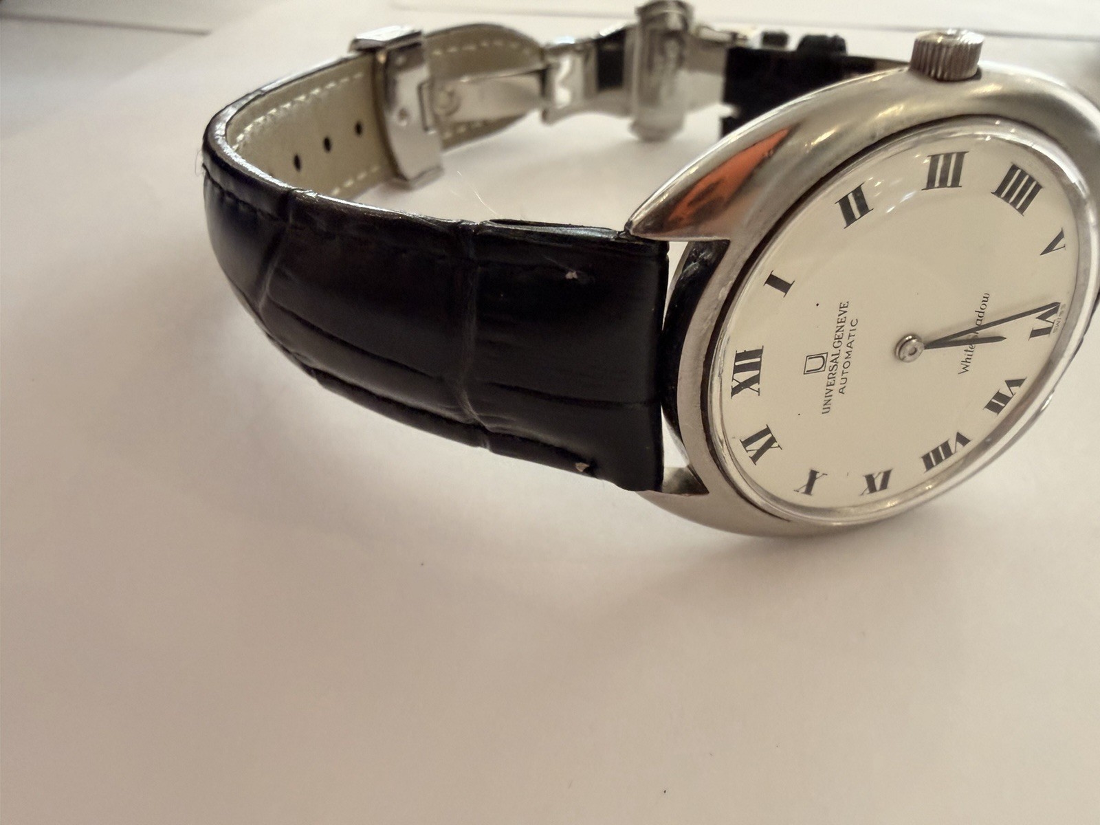 Universal Geneve 866102 White Shadow, Roman Numerals, Automatic, Micro-Rotor