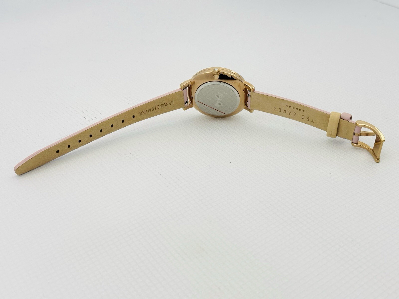 Ted Baker Kate 10031550 Ladies Classic Multicolour Dial Pink Leather Strap Watch