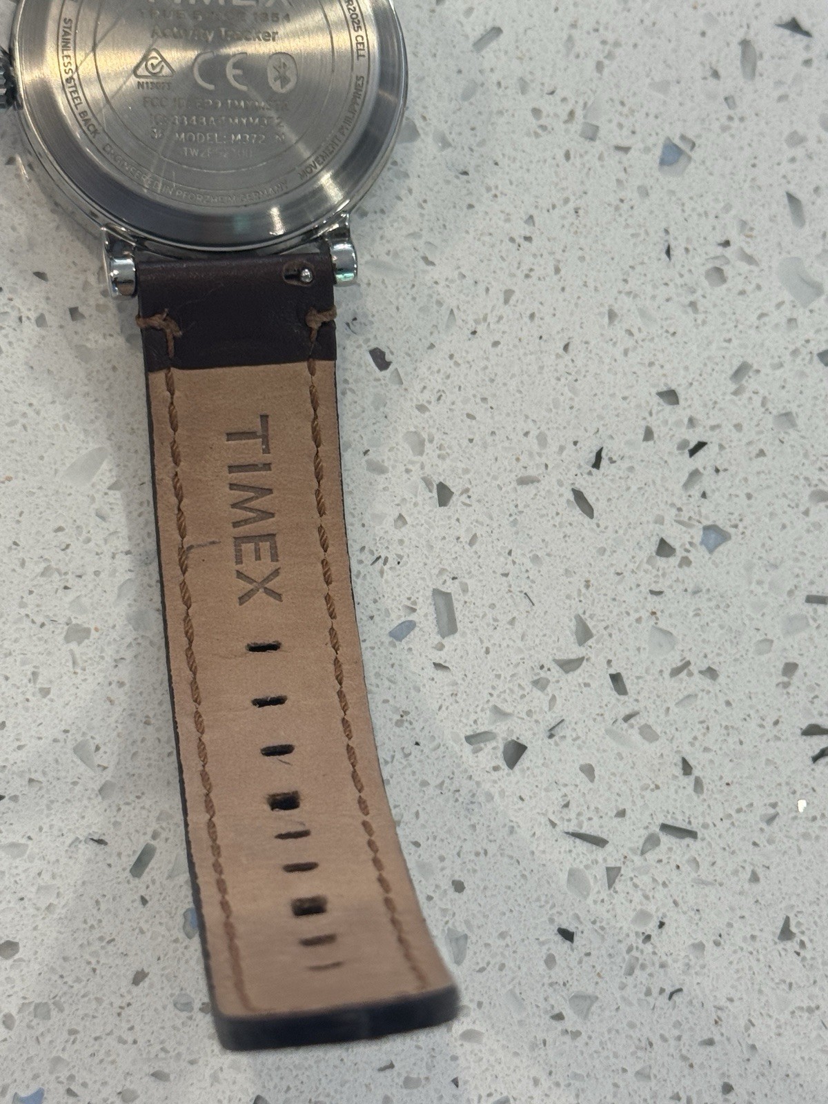 Timex Activity Tracker Bluetooth Indiglo Analog Watch 42mm 50m Brown Leather