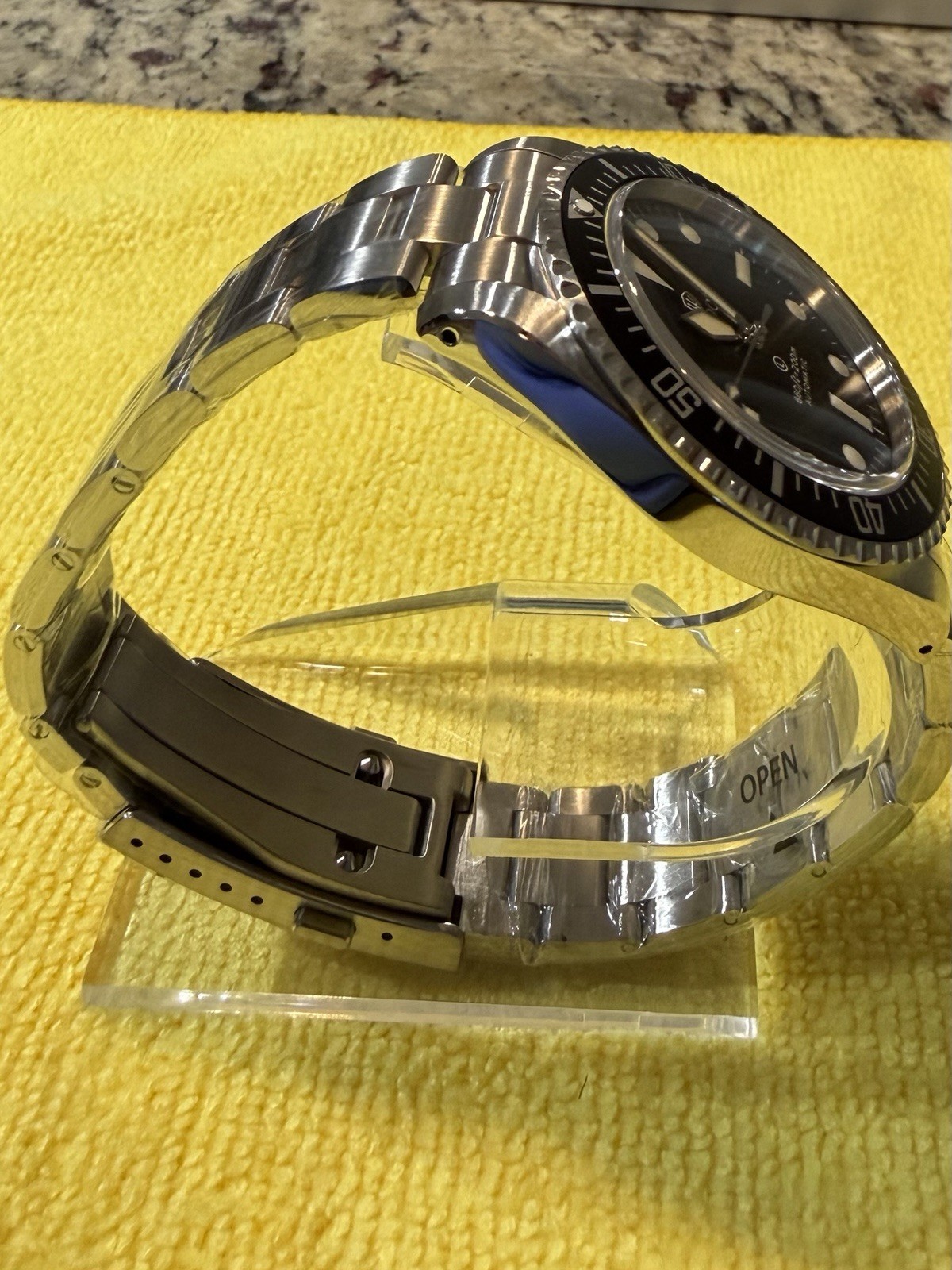 WDC Seafarer WD5513P Automatic Diver – Matte Black Dial – PT5000 High-Beat – NEW