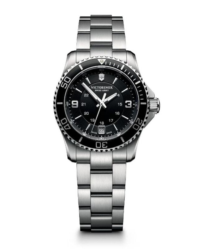 New Victorinox Swiss Army Maverick Small Quartz Black Women’s Watch 241701