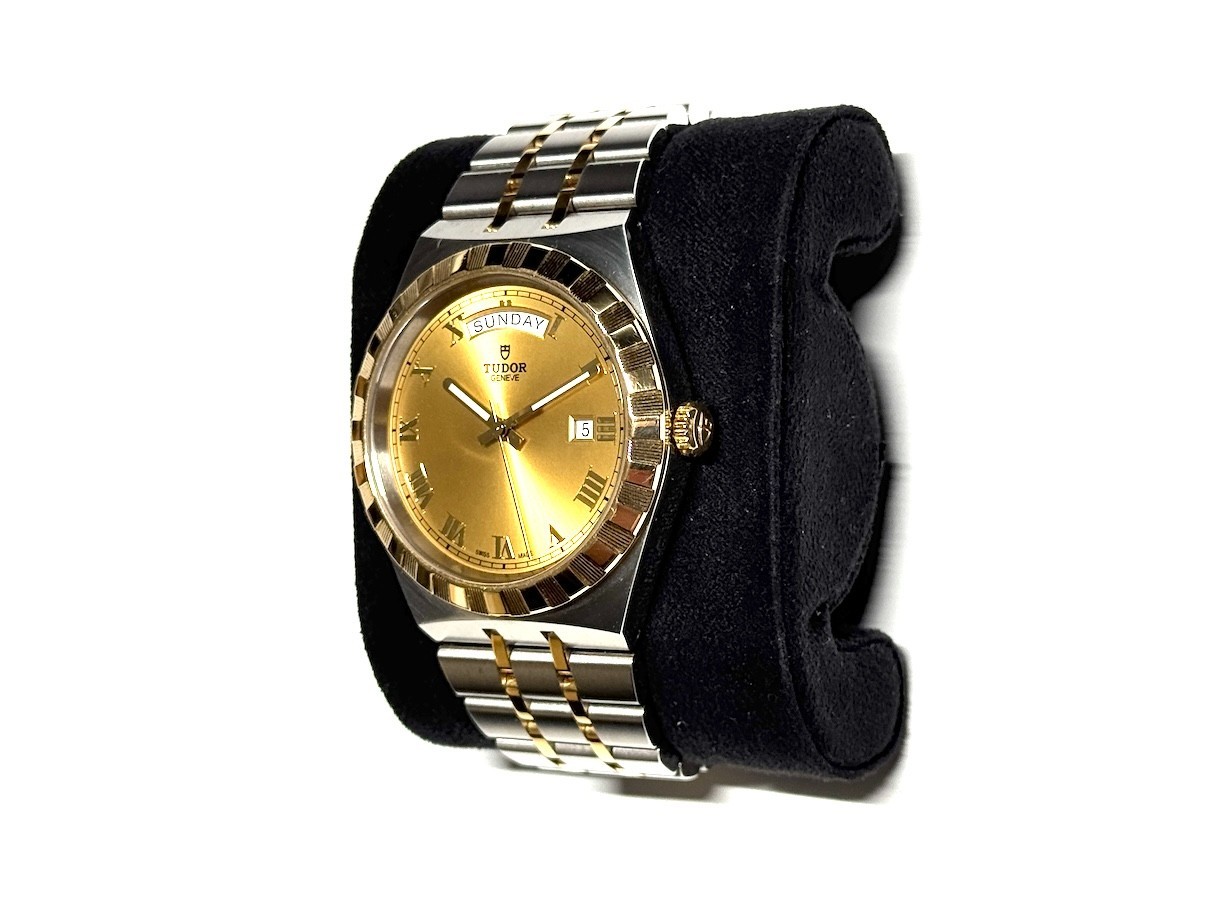 TUDOR Royal 41mm Two-Tone Watch Champagne Dial M28603-0004