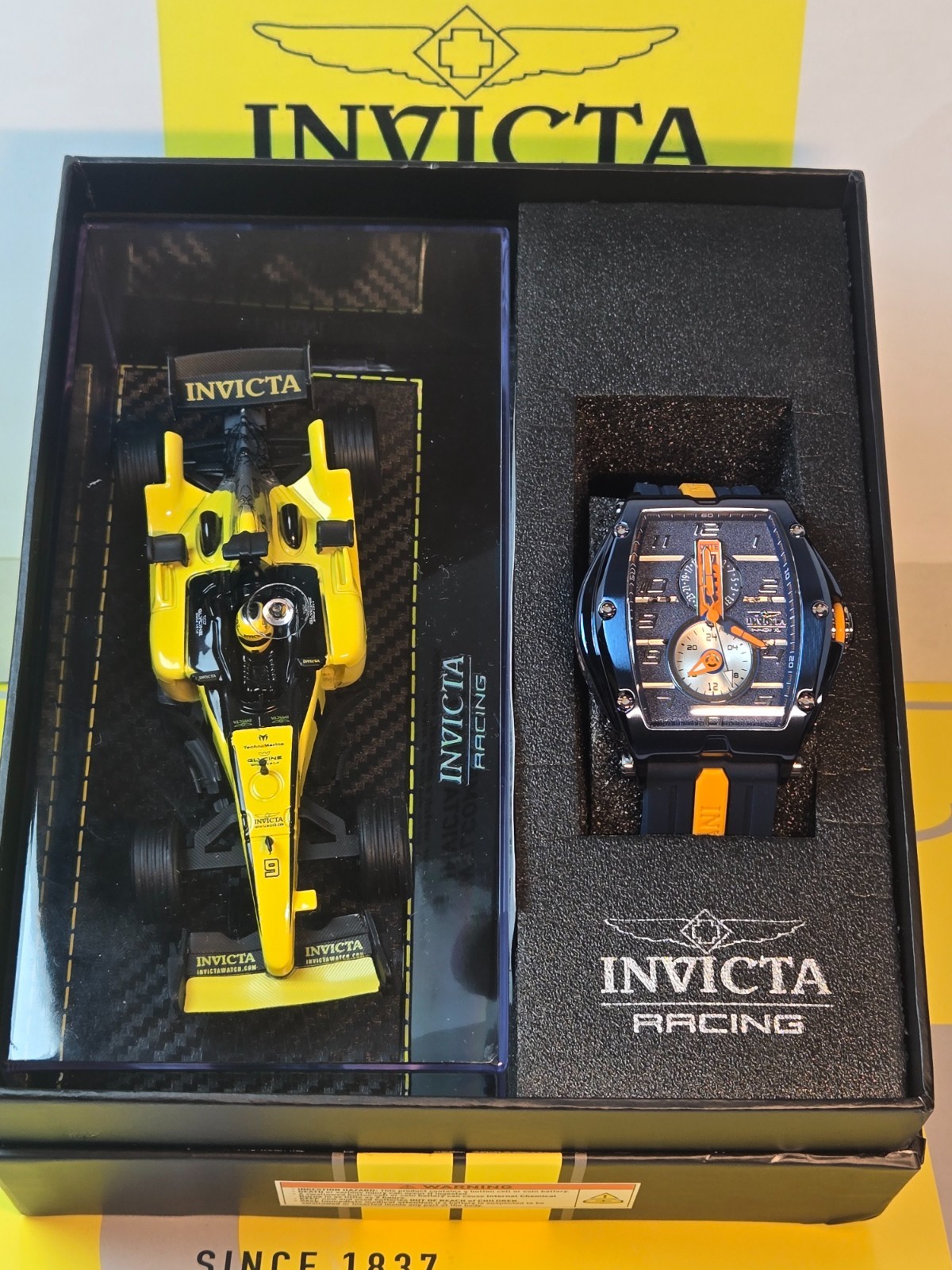 Invicta Special Edition Replica Racing Car w/ Invicta 57mm Watch (47388) Bundle