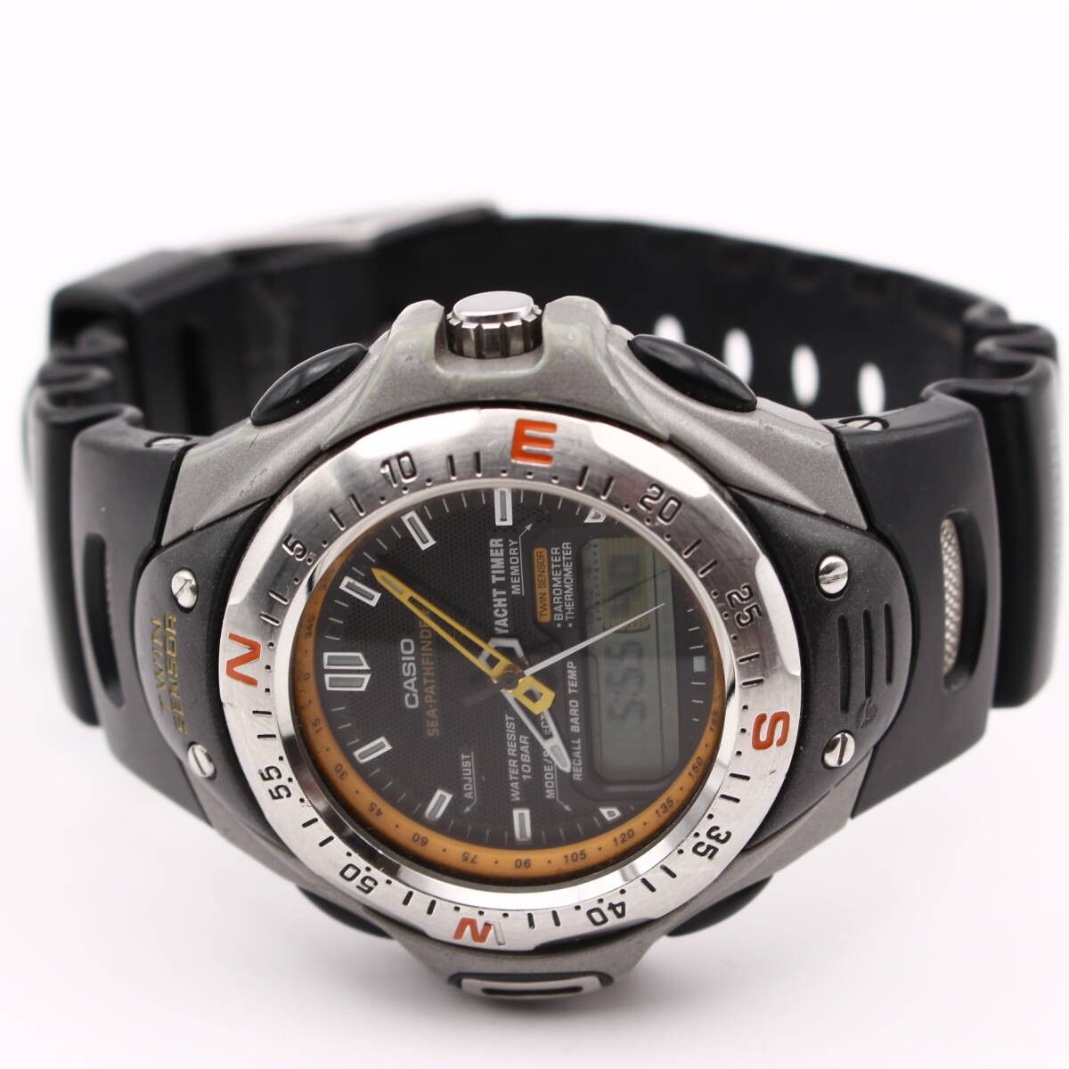 CASIO SEA-PATHFINDER SPF-51 Twin Sensor Ana-Digi Men’s Watch Vintage Japan