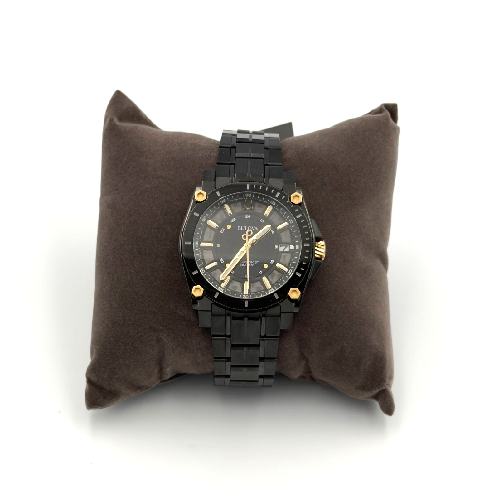 Bulova 98B408 Icon Precisionist Black IP 40mm Watch New