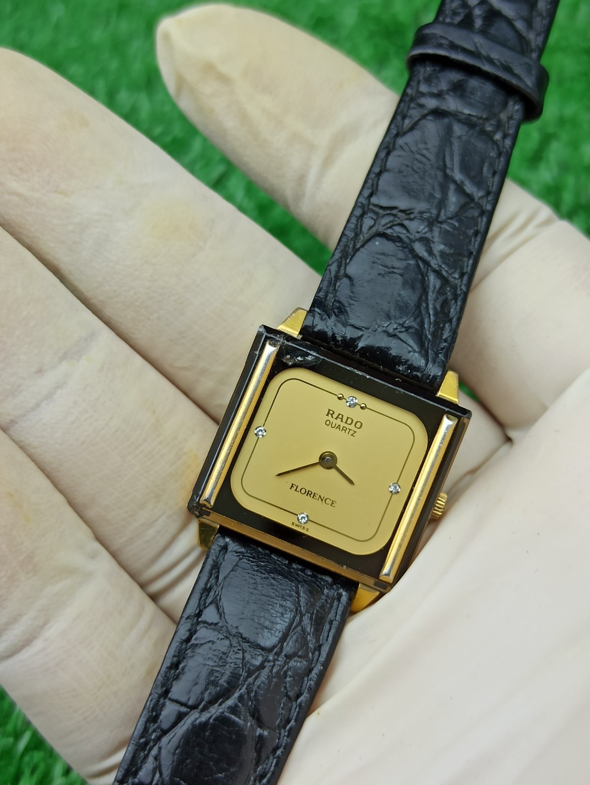 SMALL ! VINTAGE RADO FLORENCE MODEL SLIM WATCH SWISS MADE 90s UNISEX & RARE