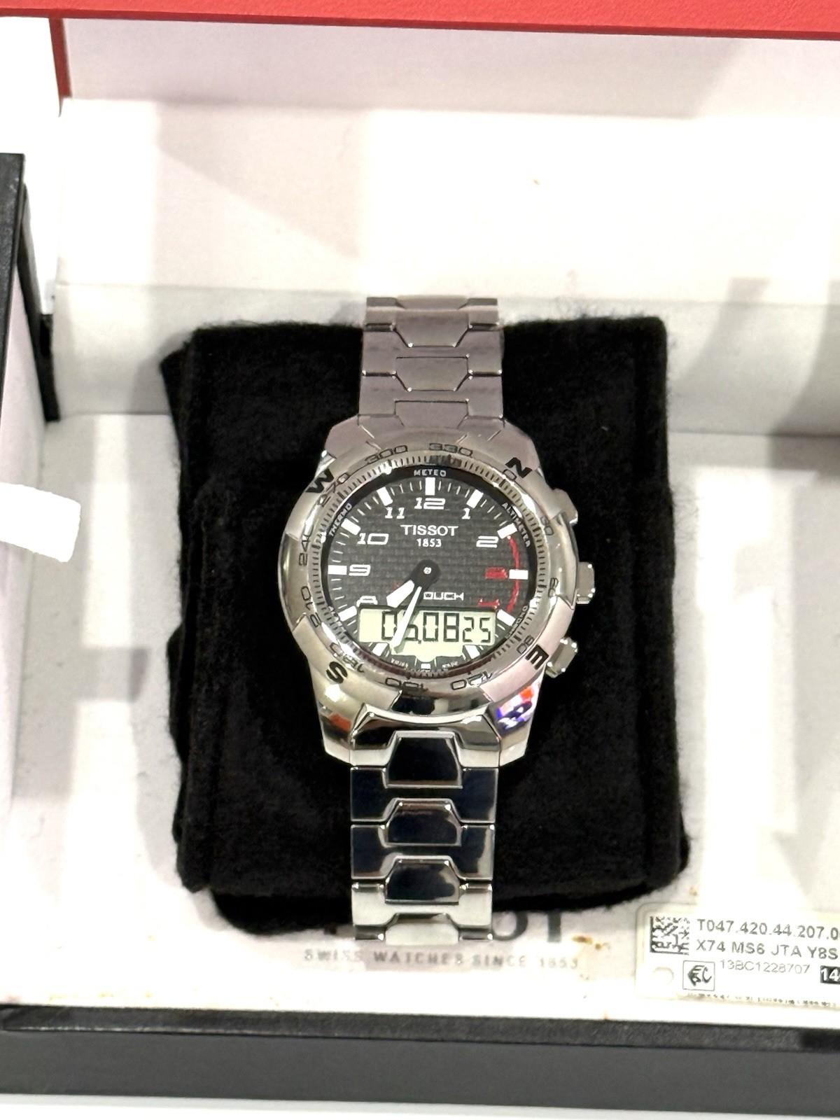TISSOT T-TOUCH II TITANIUM ANALOG & DIGITAL MEN’ WATCH T0474204420700