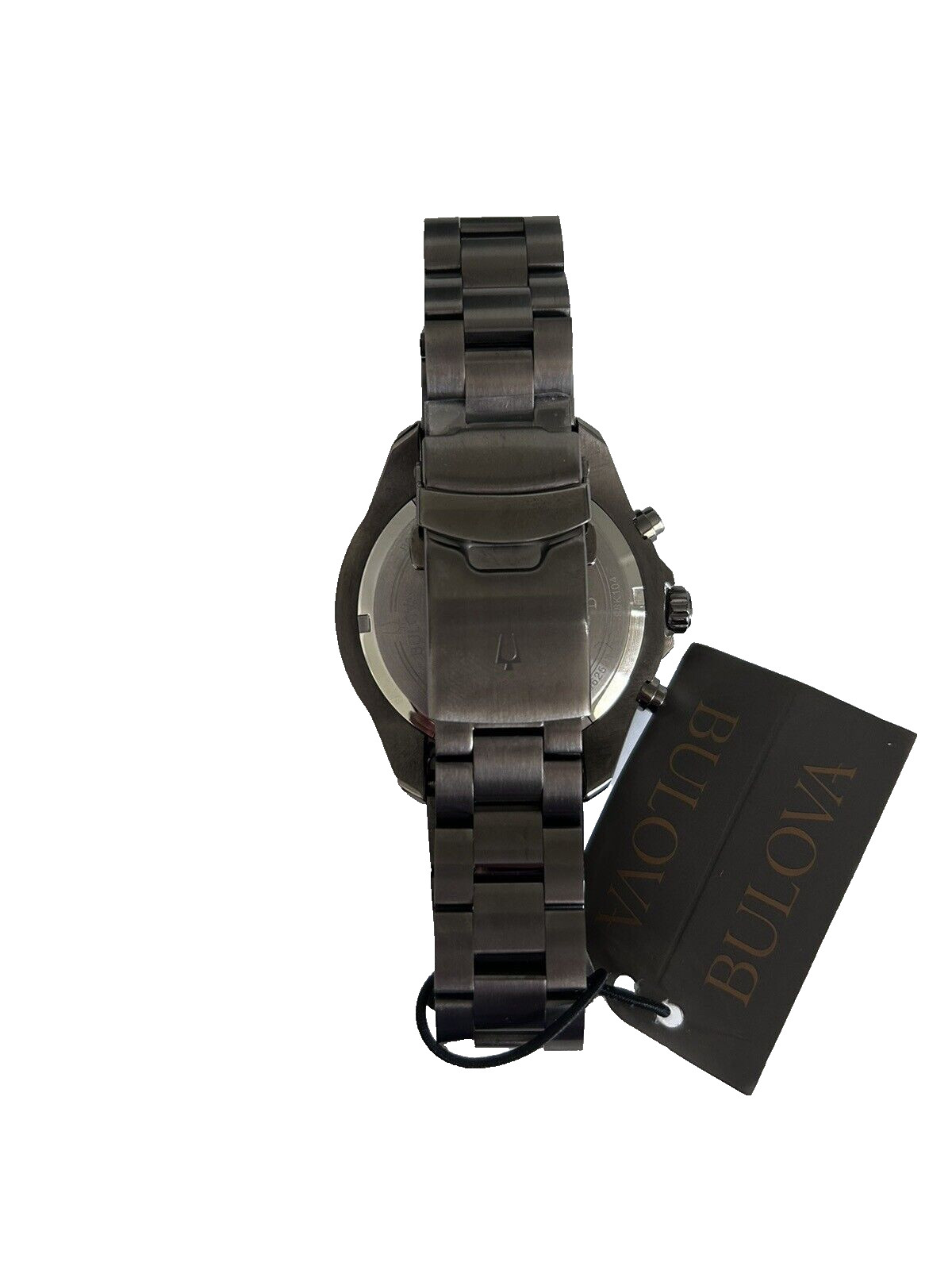 Bulova chronograph Men watch stainless steel color gray 98K104