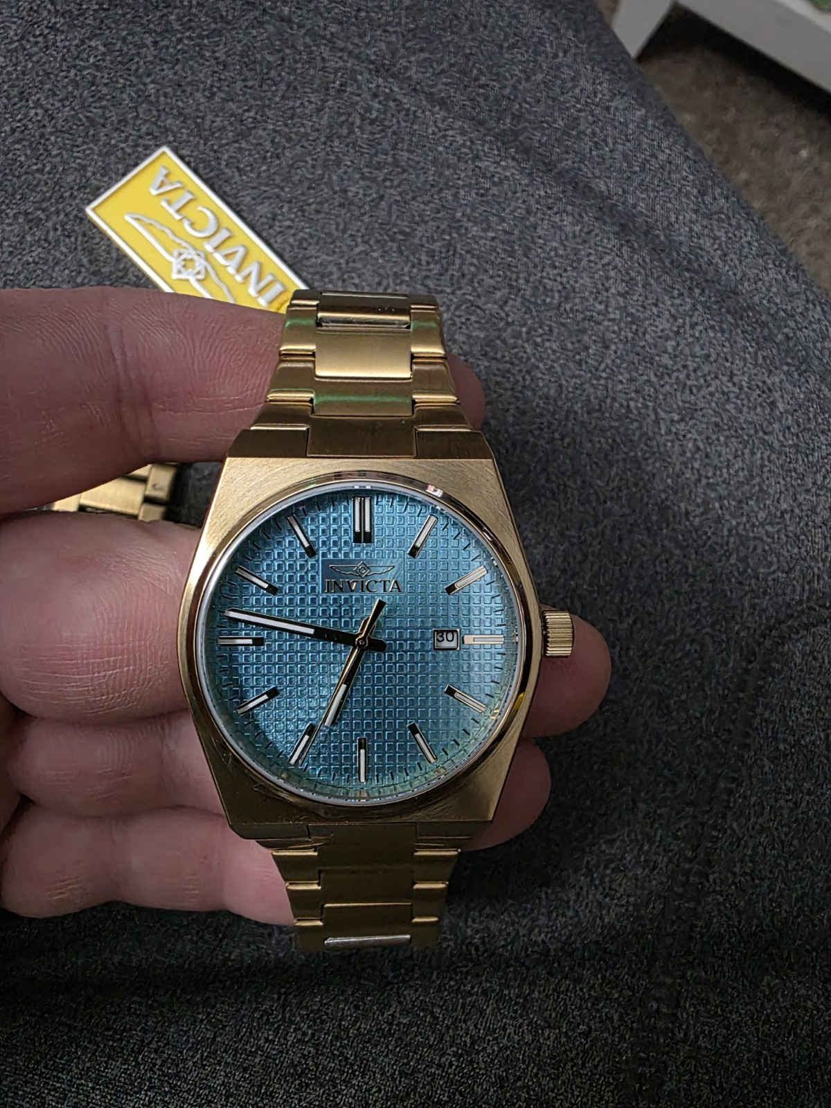 Authentic Invicta 48401 Quartz Watch Blue Dial Stainless Steel 40mm Men