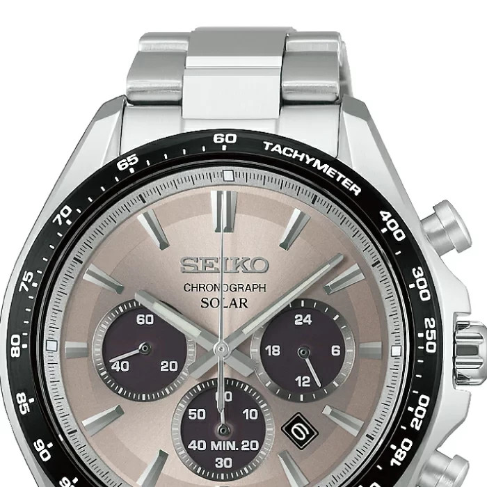 Seiko Selection SBPY181 Men’s Solar S Series One-Push Tri-Fold Clasp Chronograph