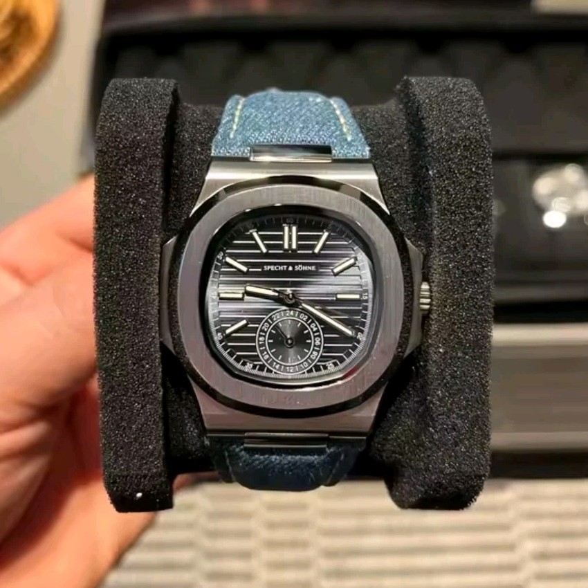 Specht & Söhne SP-0021 Men’s Quartz Chronograph Blue Dial Fabric Strap 5ATM