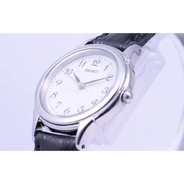 SEIKO SELECTION STTC005 SPIRIT Analog Quartz Watch Black Leather Band 23.9mm New