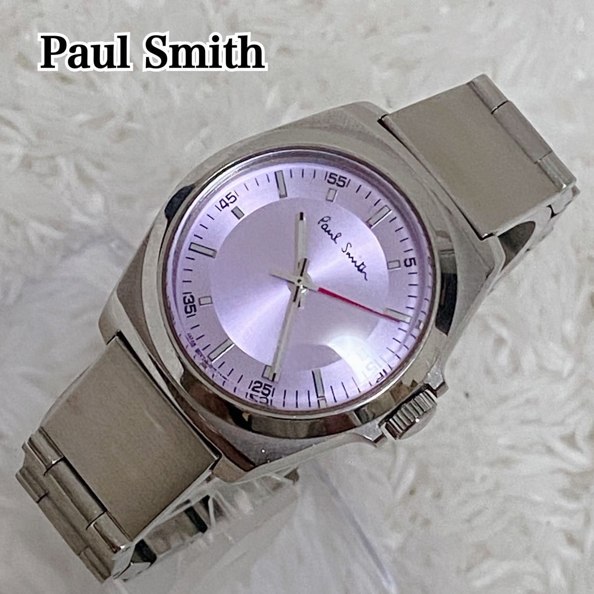 Paul Smith Closed Eyes Quartz Wristwatch Women Analog Pre-owned Authentic
