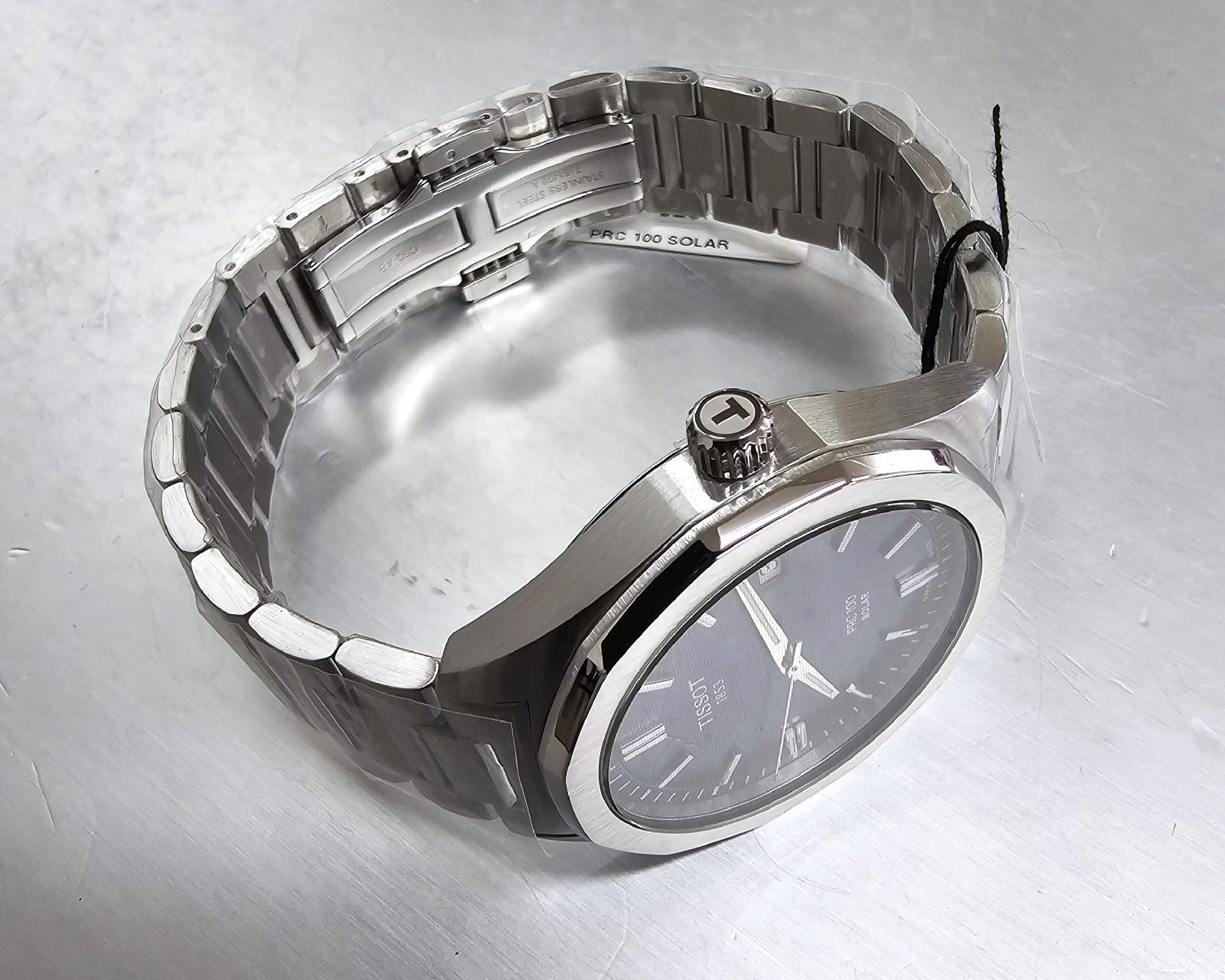 TISSOT PRC 100 Solar Quartz 39 MM Blue Dial SS Men’s Watch T151.422.11.041.00