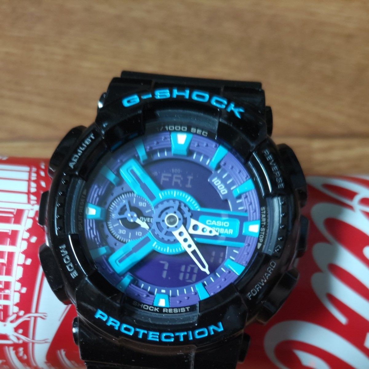 CASIO G SHOCK GA 110HC Hyper Colors Black Blue Purple