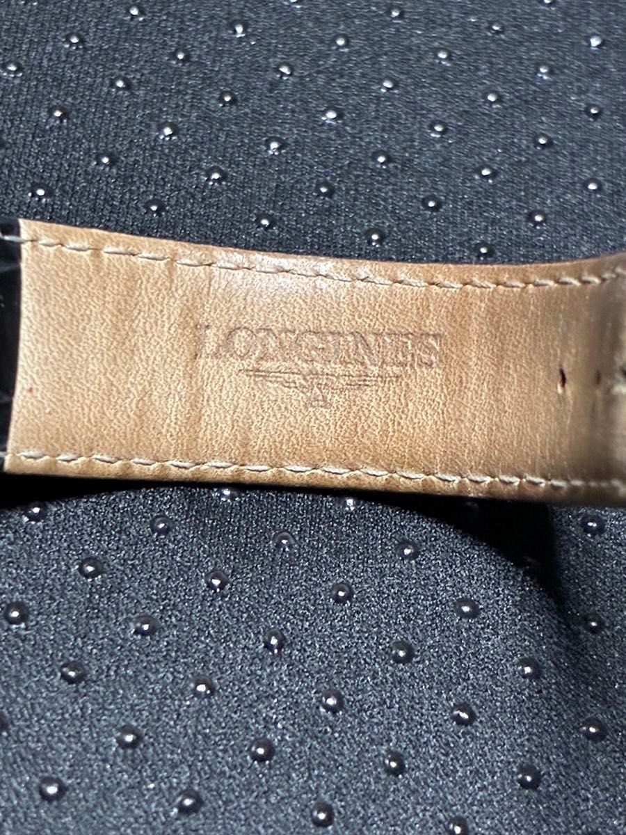 Longines Gold Dial Quartz Men’s Watch Black Leather Band Used