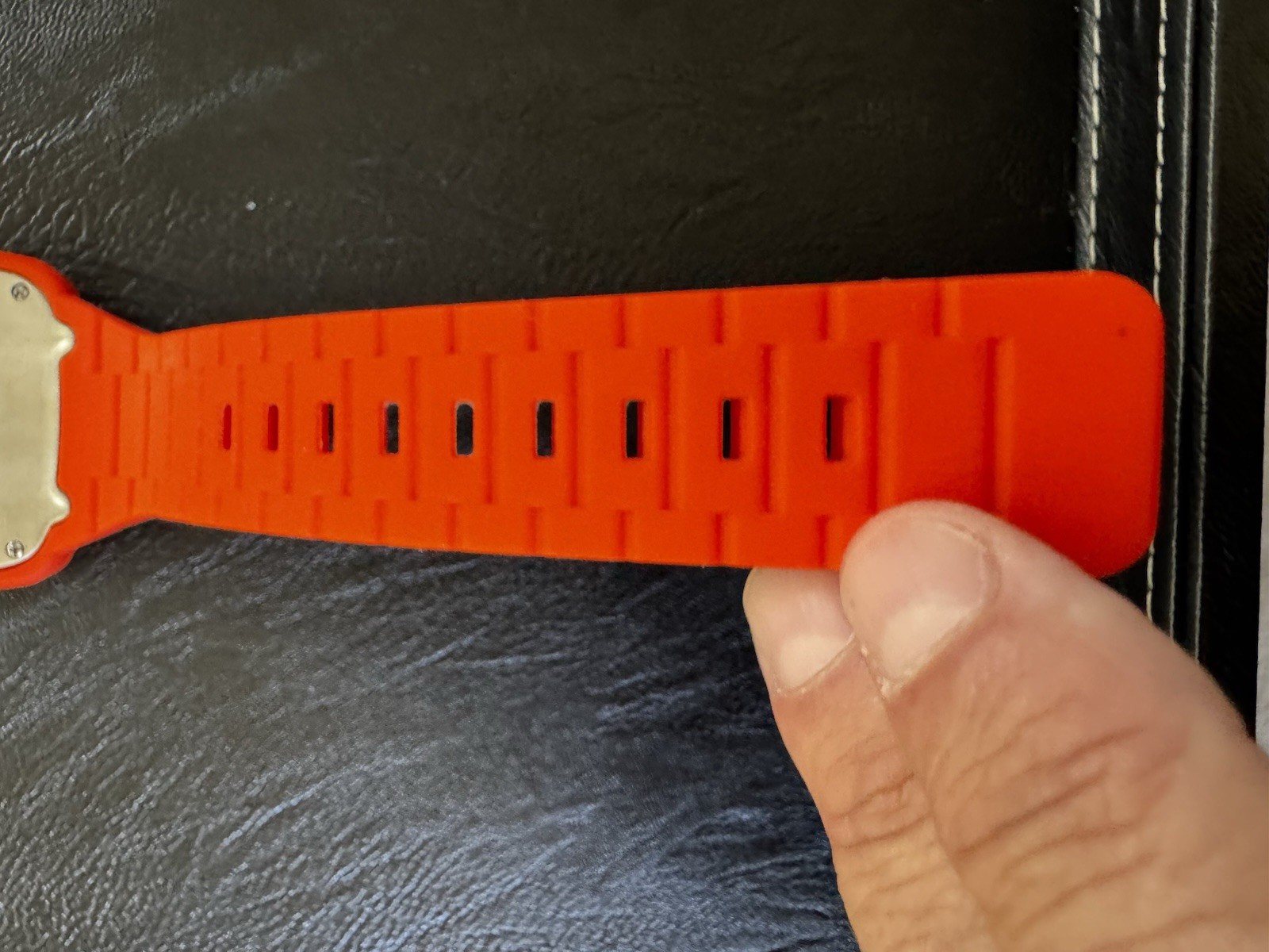 Nixon The Rubber Player Orange Analog Quartz Wristwatch Square 38mm 100m